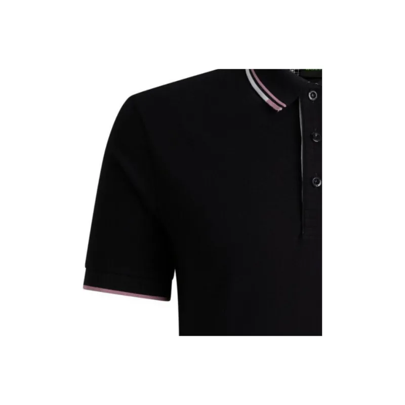 HUGO BOSS Logo Embroidered Short Sleeved Polo Shirt-4