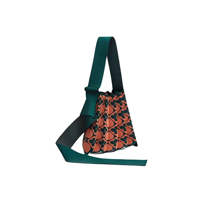 JOSEPH&STACEY Polyester Shoulder Bag Unisex Trefoil Green-2