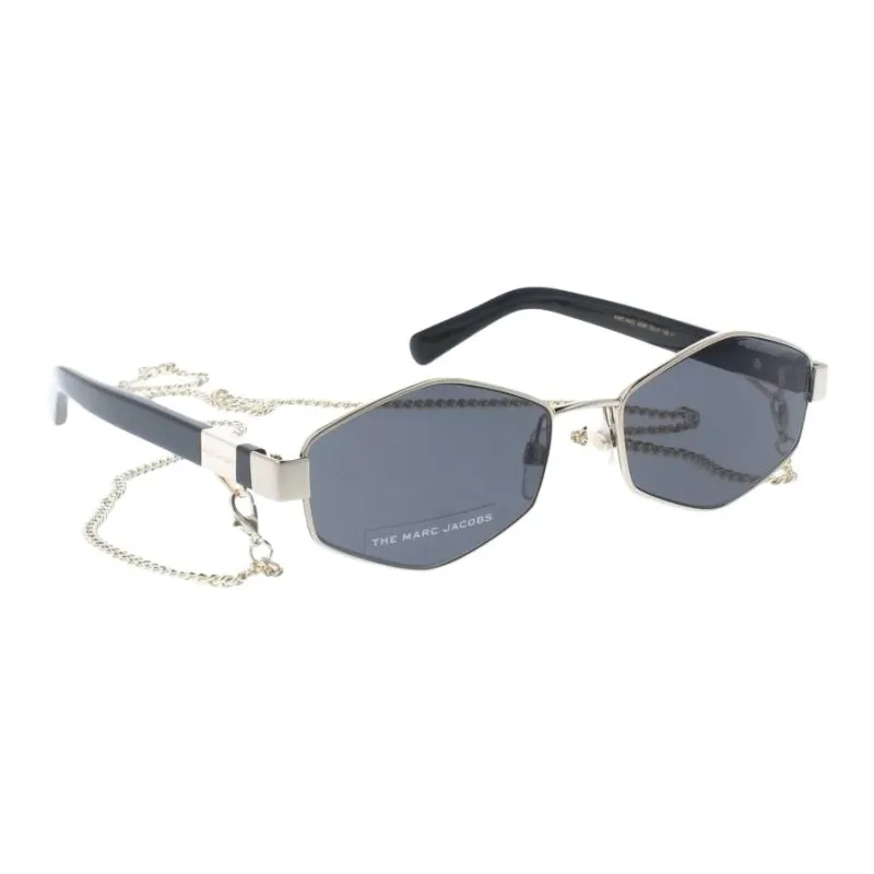 MARC JACOBS Metal Irregular Shape Sunglasses Women's Gold-2