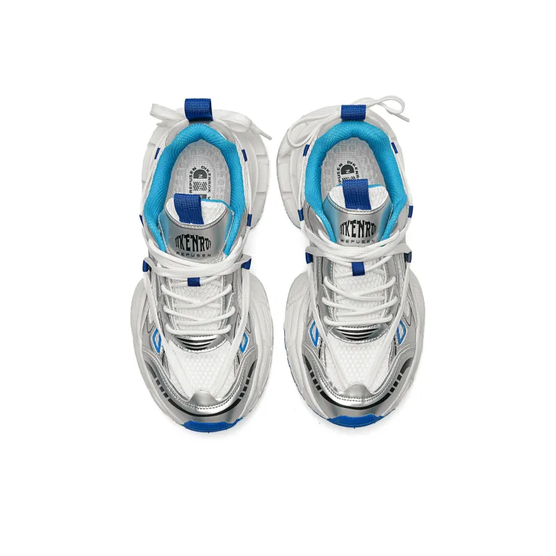 DIKENROK Height Increasing Abrasion Resistant Lightweight Breathable Slip Resistant Low Top Chunky Sneakers Unisex-32