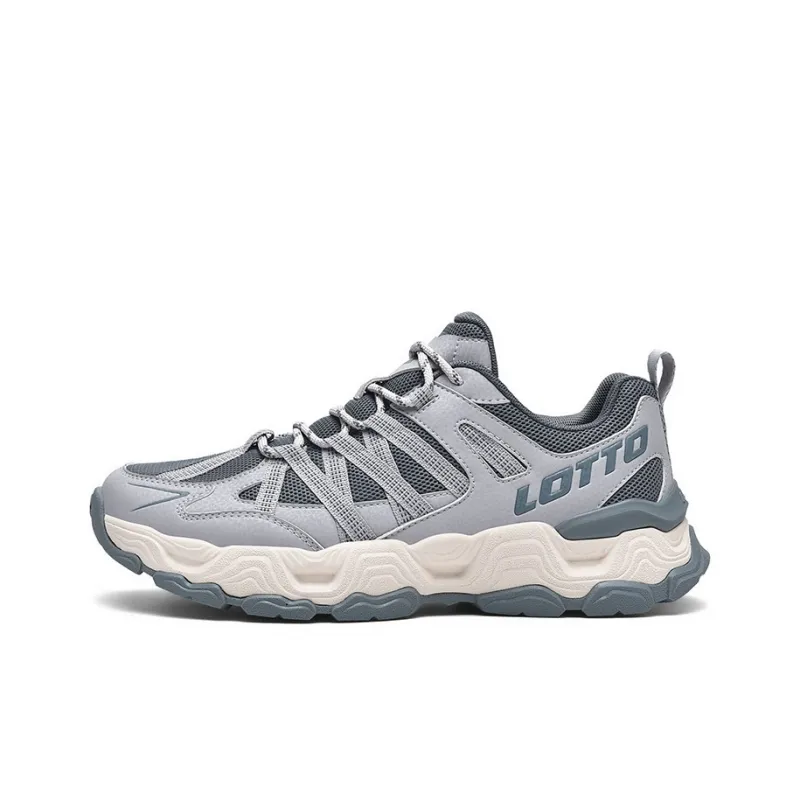 LOTTO Anti Slip Wear Resistant Low Top Hiking Shoes Unisex Mist Gray-0