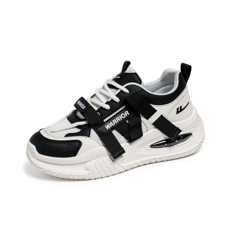 WARRIOR Chunky Sneakers Men Low Top Black-1