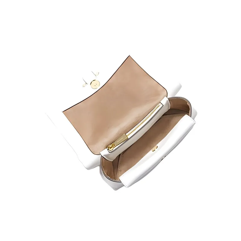MICHAEL KORS MICHAEL KORS Handbag Collection Cece Leather Shoulder Bag, Crossbody Bag Medium Size Women's White-1