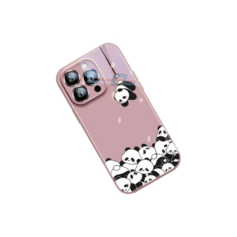 Sen Dog Glass Material Cute High End Niche Phone Cases Suitable For Apple 15Promax/Pro/Plus/14/13/12-17