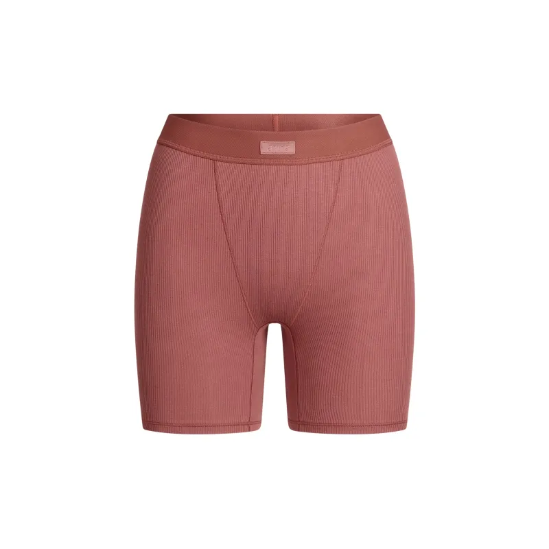 SKIMS COTTON RIB BOXER Underpants Women's 1 Pack-0