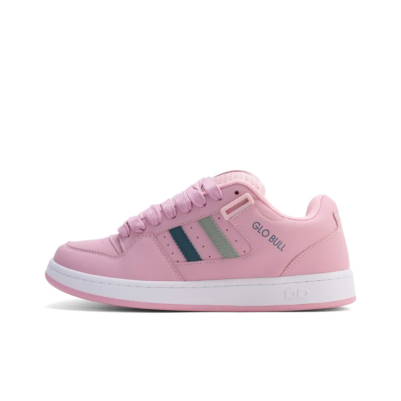 GLO BULL Skateboard Shoes Unisex Low Top Pink Green-0