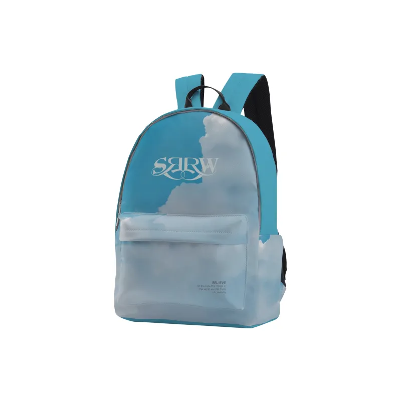 SRRW Polyester Backpack Regular Unisex White-1