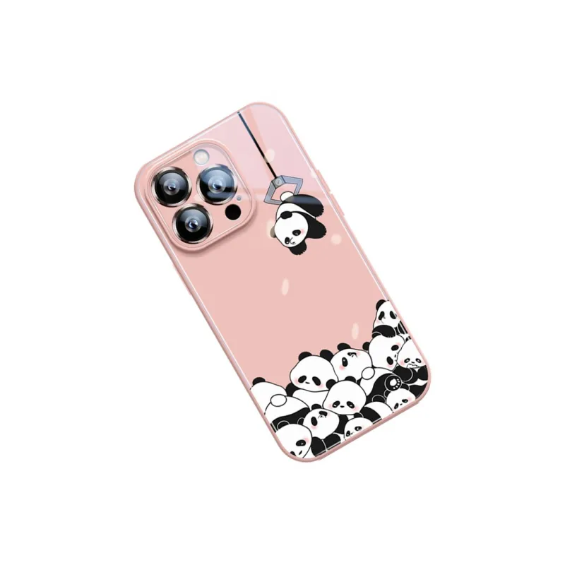 Sen Dog Glass Material Cute High End Niche Phone Cases Suitable For Apple 15Promax/Pro/Plus/14/13/12-23