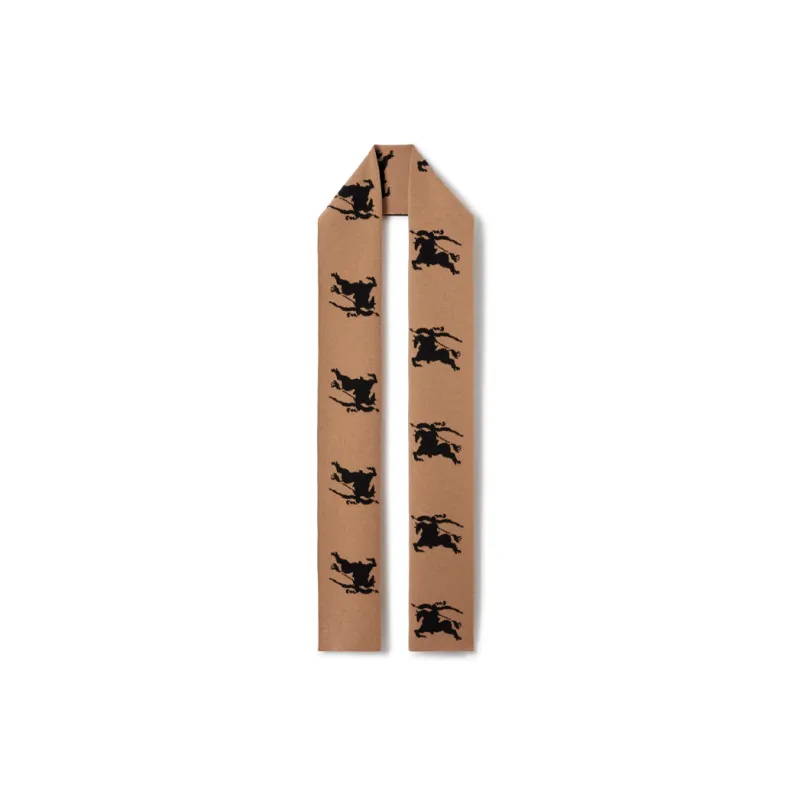 Burberry Equestrian Wool Scarf-0