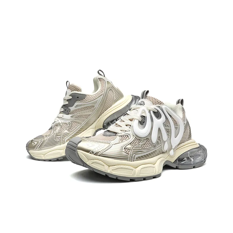 ORD Chunky Sneakers Unisex Low Top Champagne-3