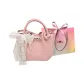 Pink with Charm-Shopping Bag