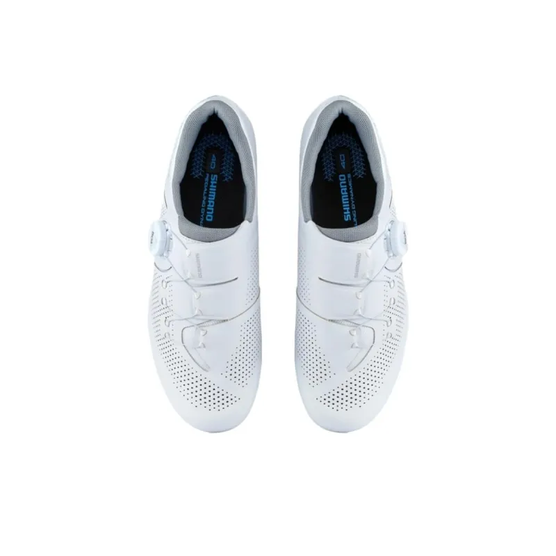 SHIMANO Abrasion Resistant Breathable Low Top Cycling Shoes Women's White-3