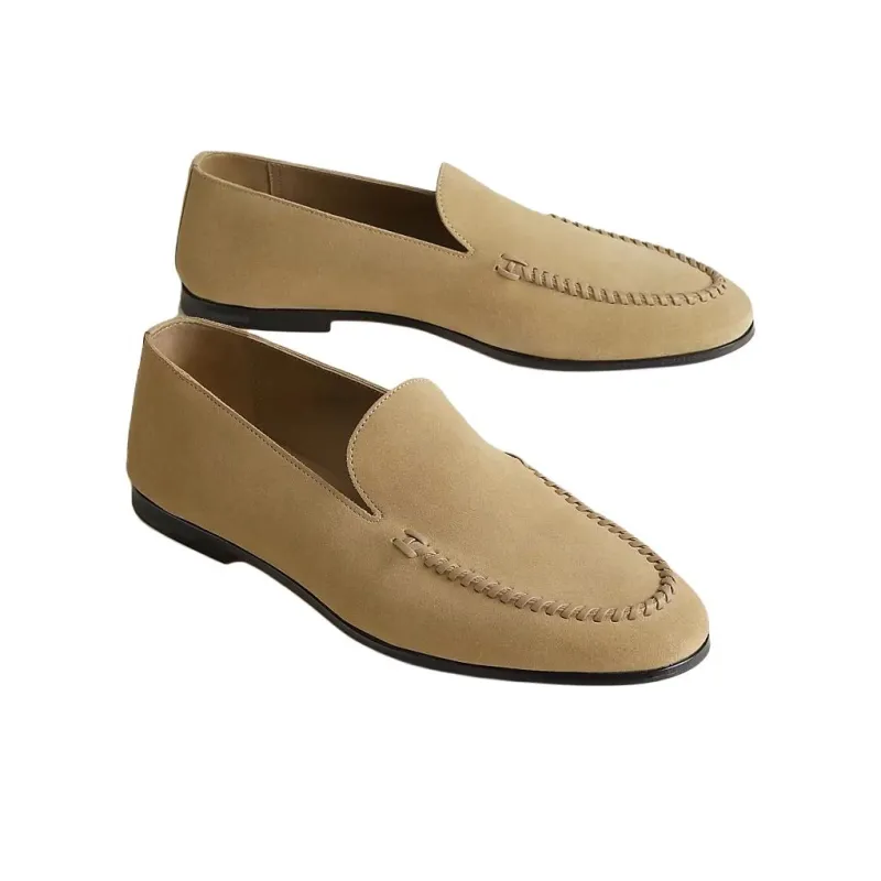 HERMES Loafers Men Beige-2