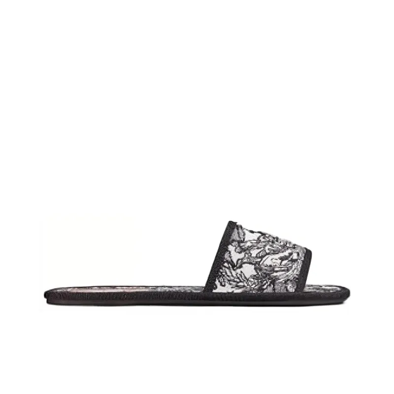 DIOR Chez Moi Stylish Sandal Women's Black White-1