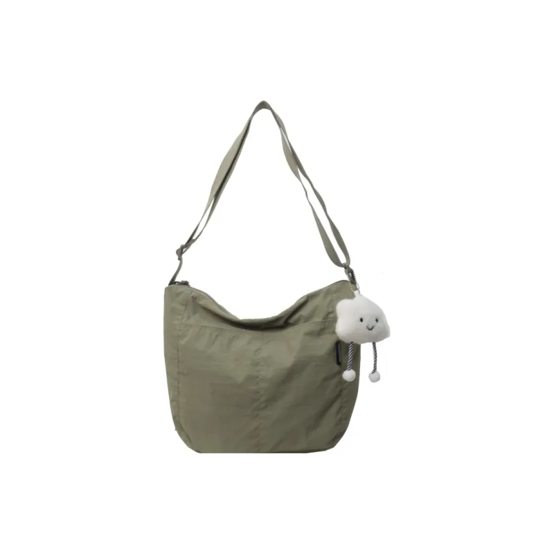 Yalu PU Shoulder Bag, Crossbody Bag Regular Women's Black/Ecru/Green/Pink-13