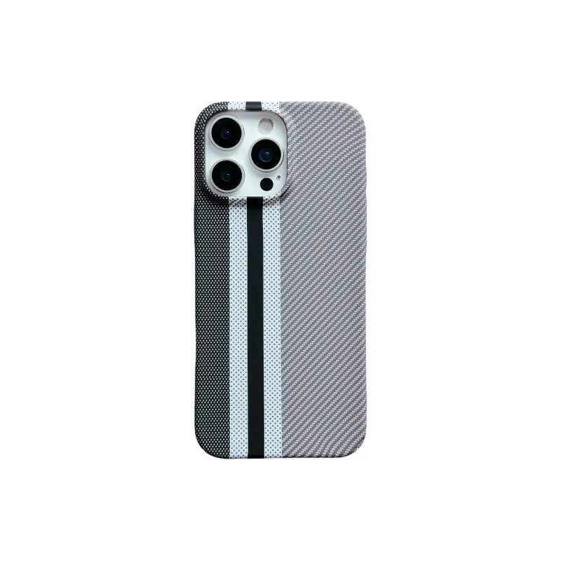 Koman TPU Material Twill Kevlar Carbon Fiber Texture Phone Cases Compatible With Apple IPhone 12/13/14/15/16/Pro/Mac-3