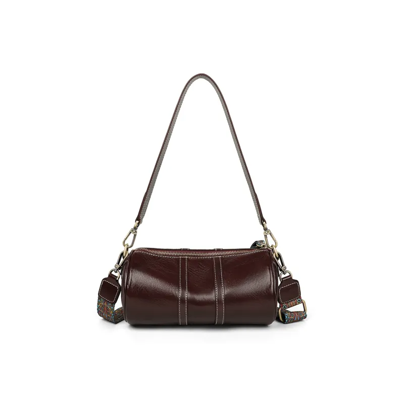 PT'SON Cow Leather Pillow Bag, Underarm Shoulder Bag, Crossbody Bag Women's-4