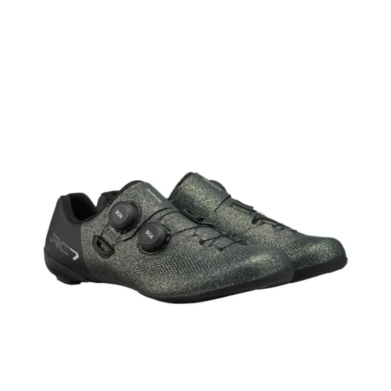 SHIMANO Abrasion Resistant Breathable Low Top Cycling Shoes Men's Gray Green-2
