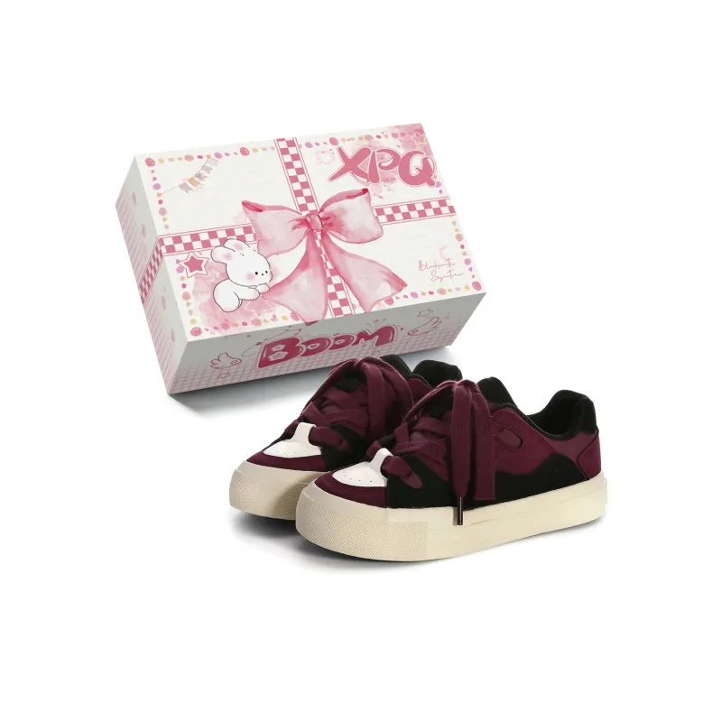 XPQ Coverage Warm Anti-Slip And Wear-Resistant Low-Top Skateboard Shoes Women's-36