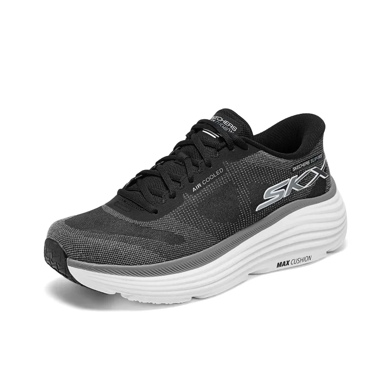 Skechers SKX Anti-Slip Wear-Resistant Low-Top Running Shoes Men's Black-2