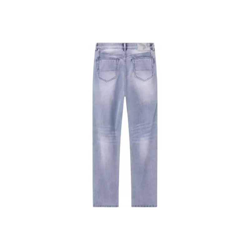 Jiumuwang Men's Pants Expert Jeans Men's Light Blue-1