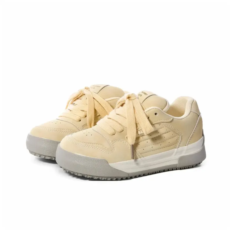 FULLXUAN Japanese Minimalism Sports Low Top Skateboard Shoes Women's-24