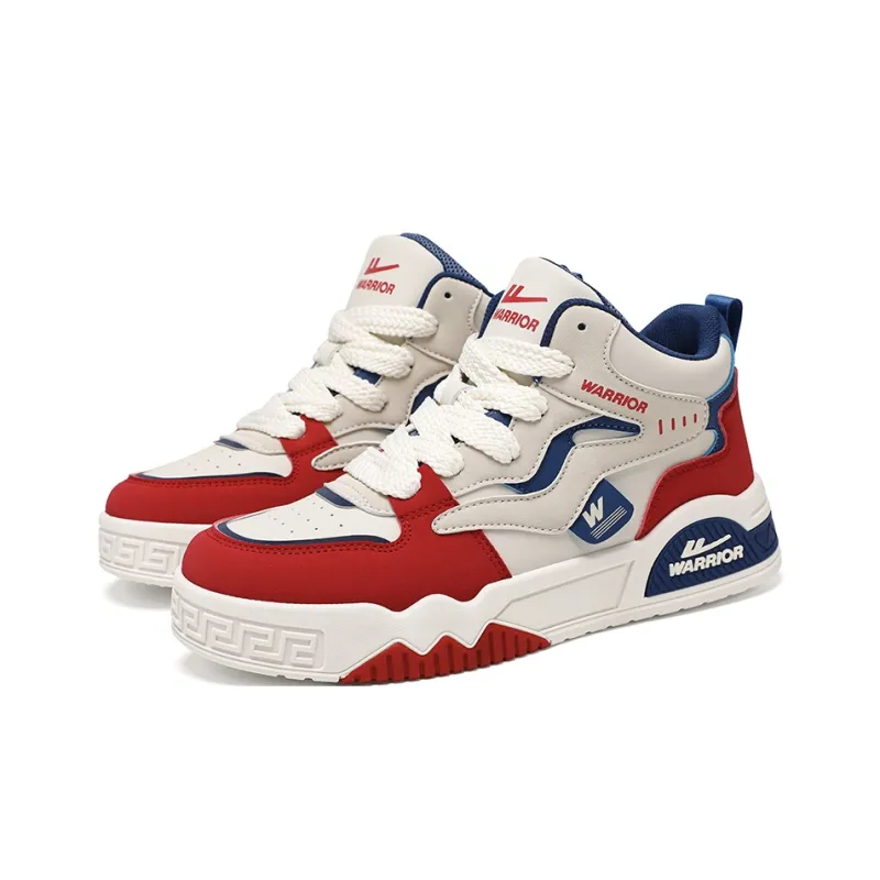 Warrior Puffy Shoes Height-Enhancing Wear-Resistant Lightweight High-Top Skateboard Shoes Men-2