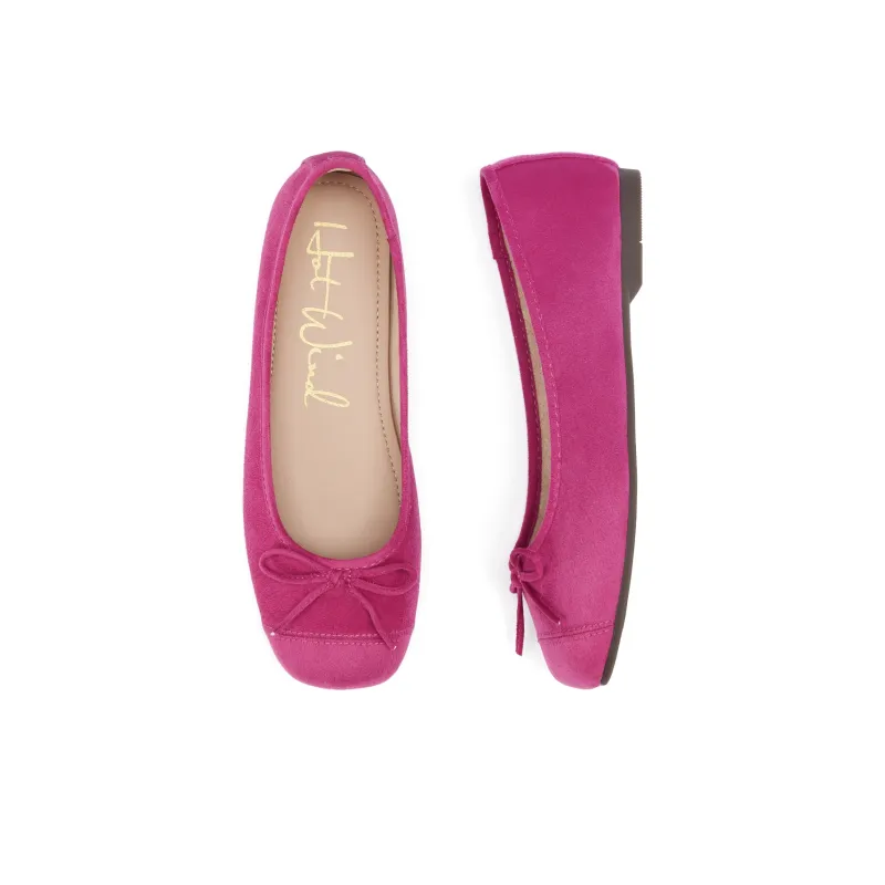 Hotwind Soft And Tender Low Vamp Suede Ballet Shoes Women's Casual Shoes Women's-2