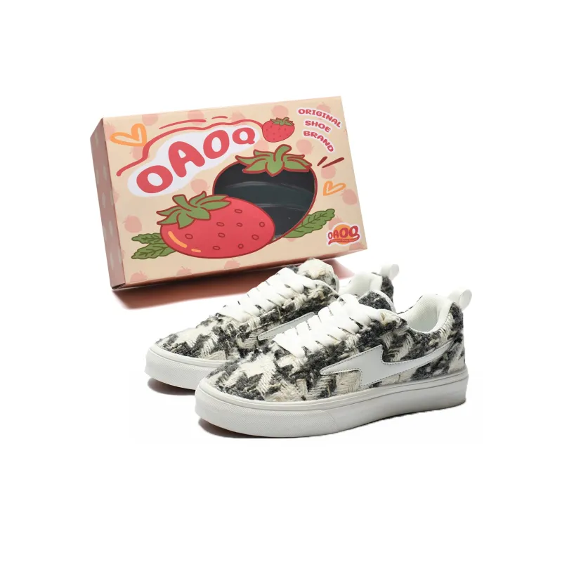 OAOQ Durable Lightweight And Breathable Low-Top Skateboard Shoes Unisex-13