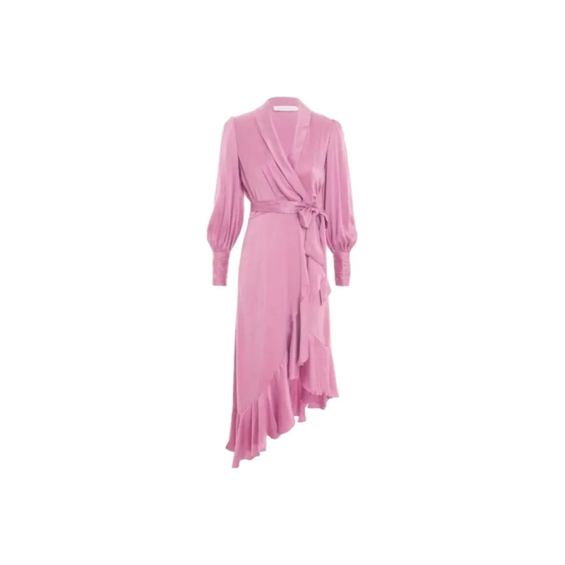 Zimmermann Long Sleeved Dresses Women's Pink Purple-0