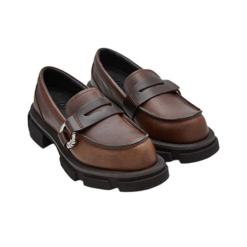 Both Gao Loafers Unisex Brown-2