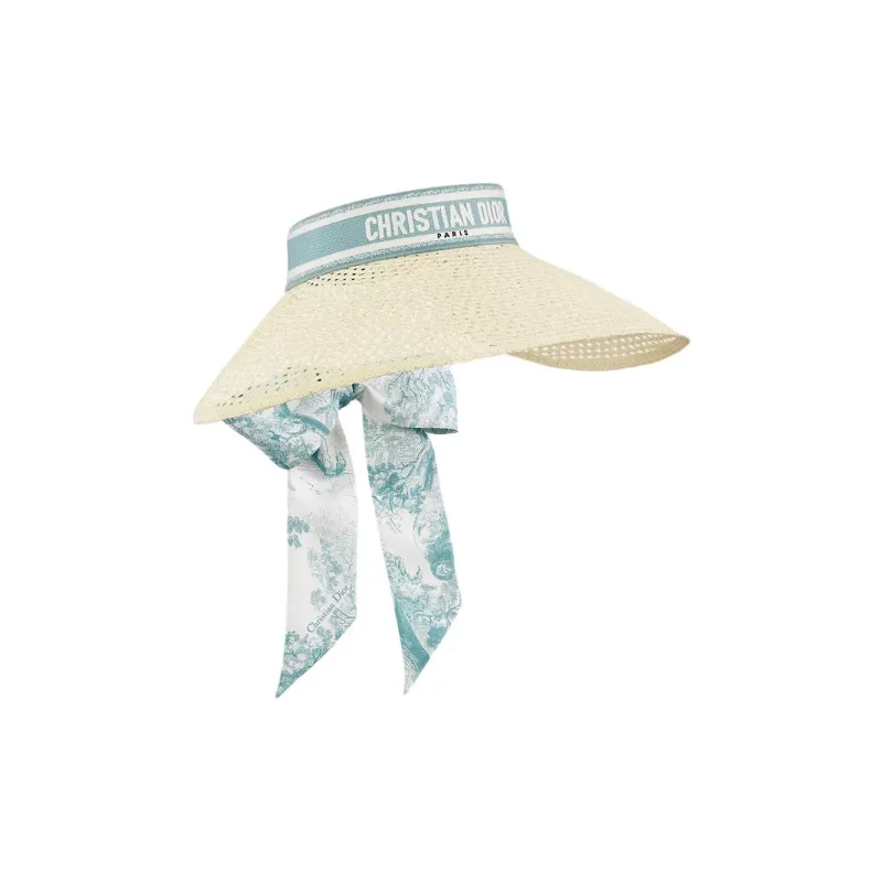 DIOR Cotton Sun Protection Hats Women's Light Beige-0