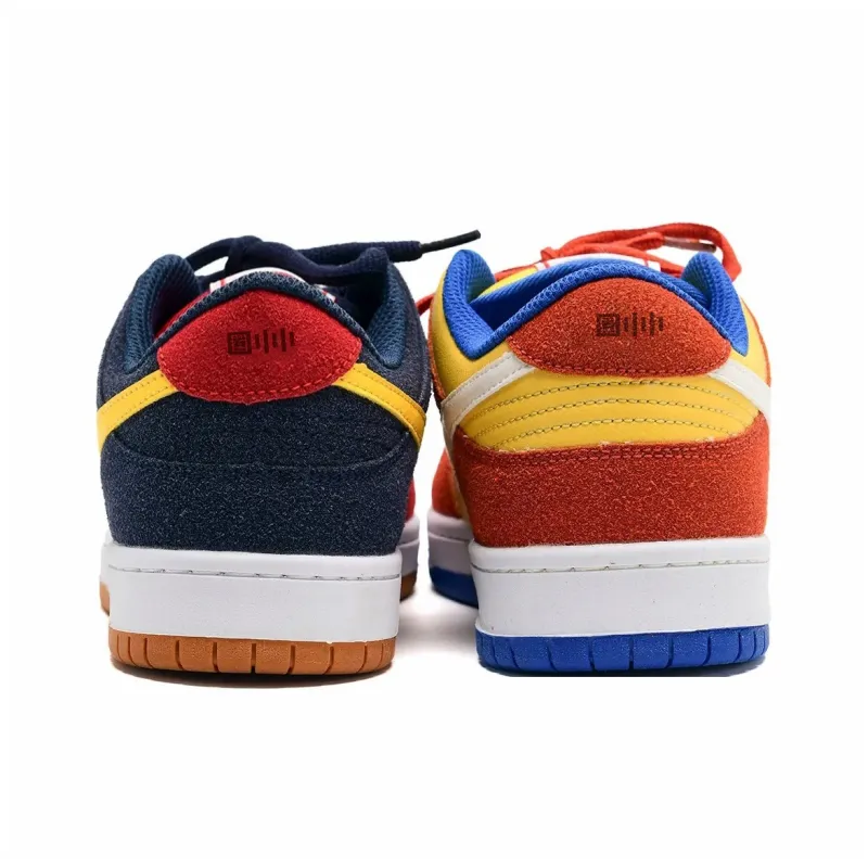Circle Small Coverage Wear Resistant Lightweight Low Top Skateboard Shoes Unisex Mint Blue Red-17