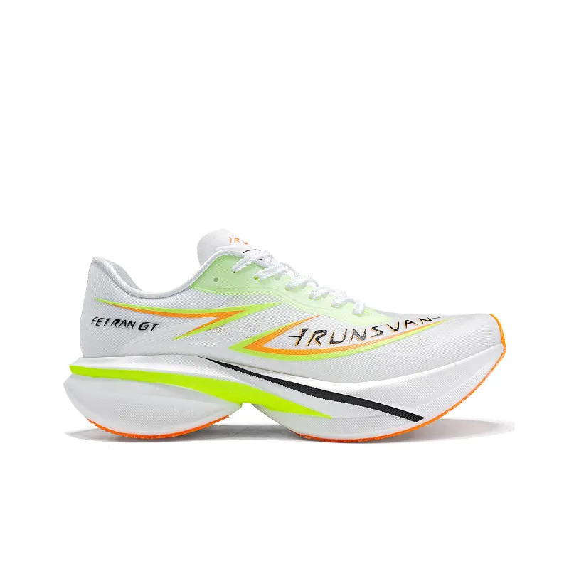 IRUNSVAN Low Top Running Shoes Unisex Mismatched Cyan Orange-2