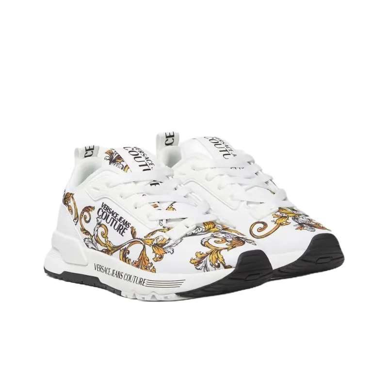 VERSACE JEANS COUTURE Low Top Casual Shoes Women's White-2