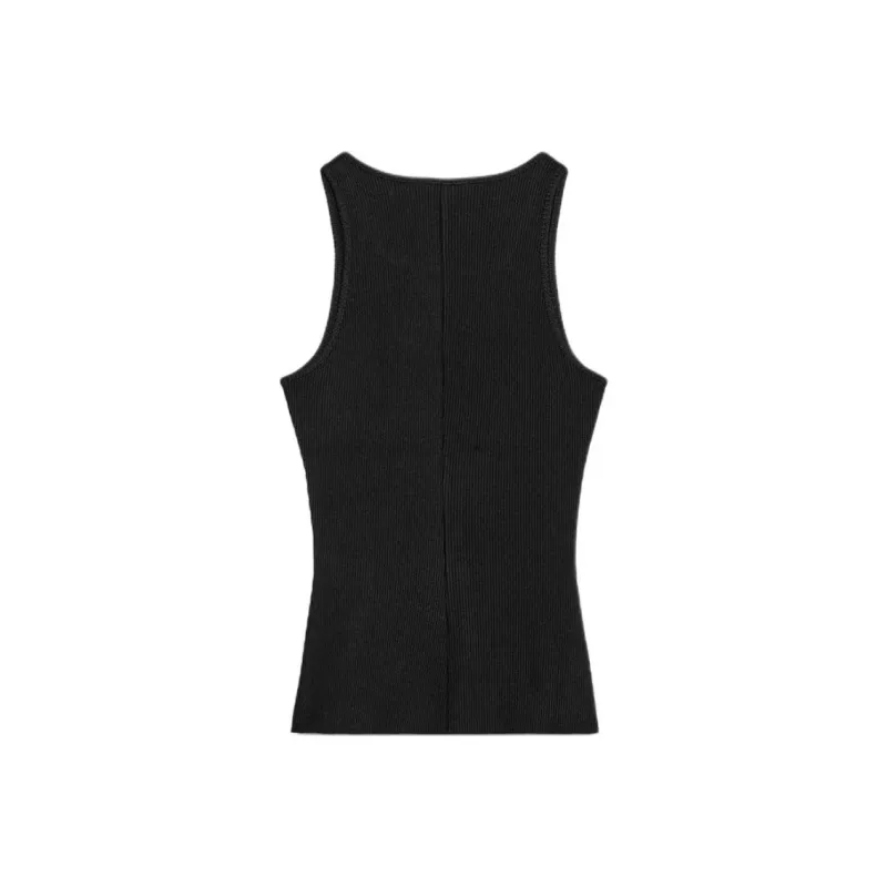 ZARA Tank Tops Women's Black-1