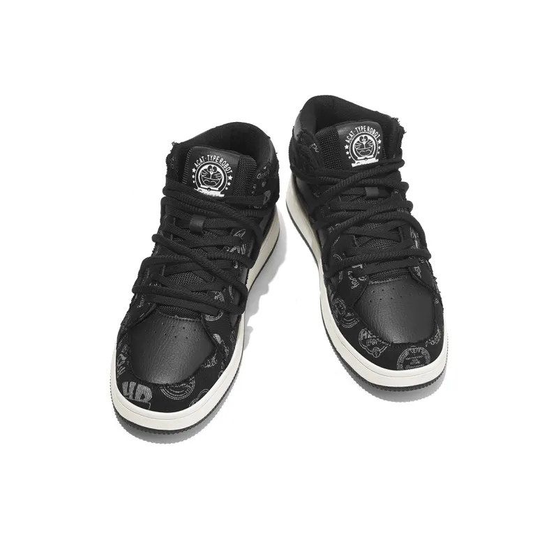 DoraemonA Mid Top Skateboard Shoes Unisex-22