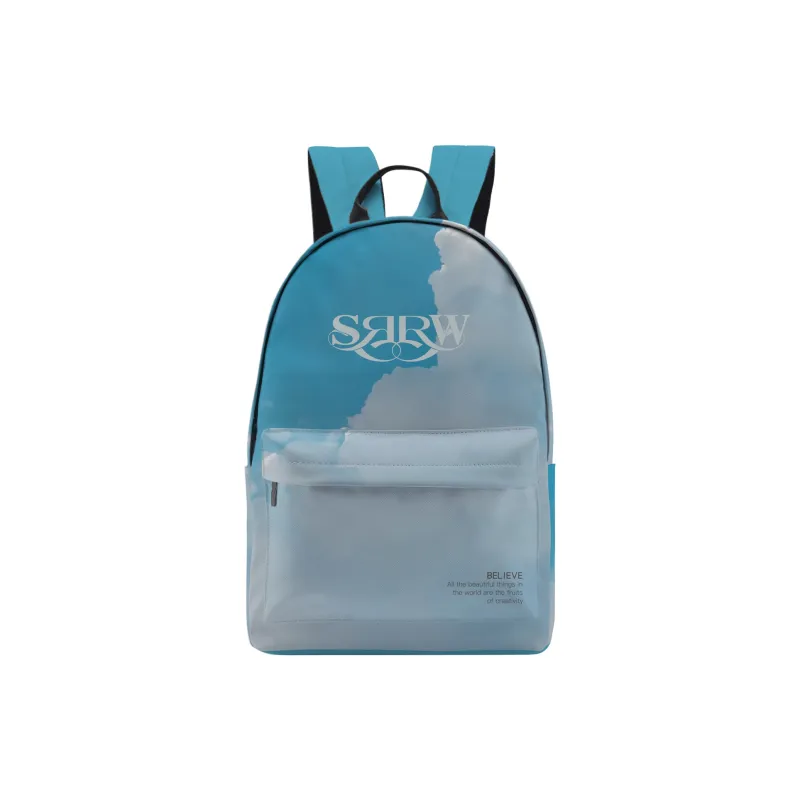 SRRW Polyester Backpack Regular Unisex White-0