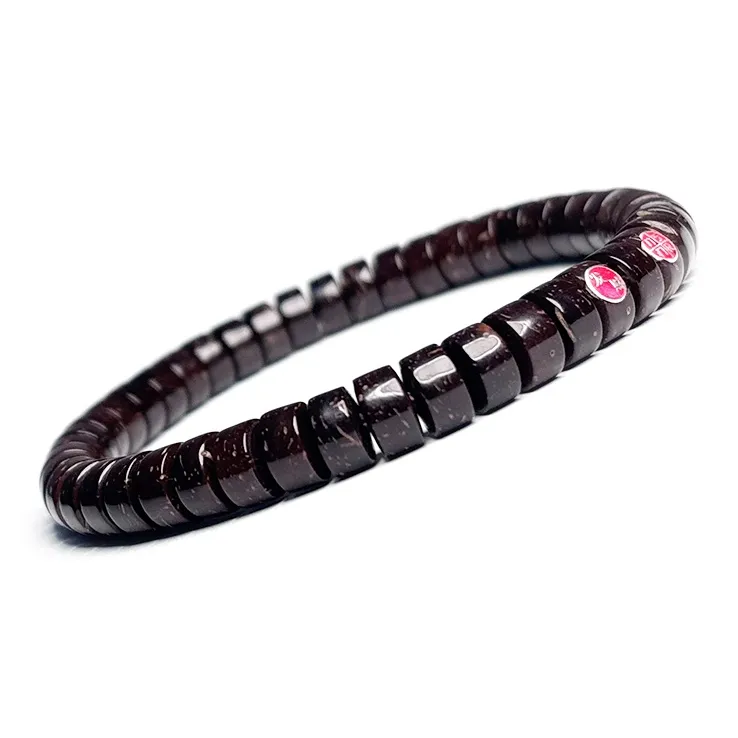MOUNTAINS AND MANS Coconut Shell Beads New Chinese Style Wealth And Good Luck Beaded Bracelet Unisex-2