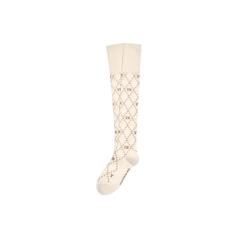 MLB Knee High Socks Women's 1 Pack Light Beige-0