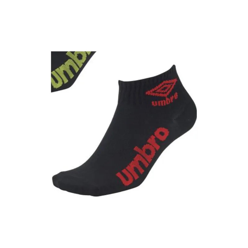 Umbro Ankle Socks Men's 3 Pack Black-2