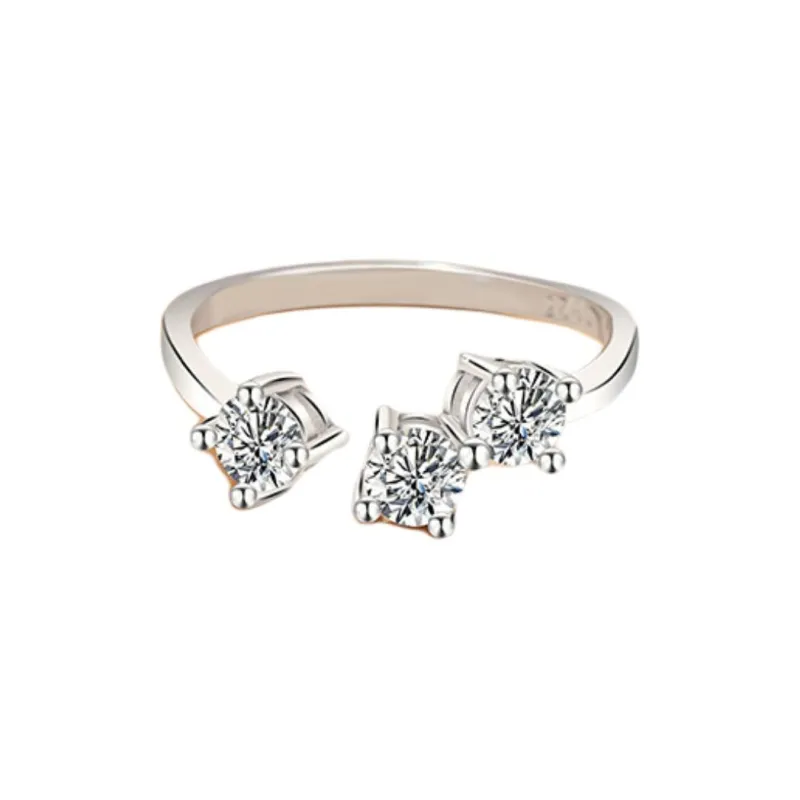 Happy Tide S925 Silver Rings Women's Silver-0