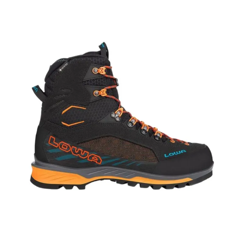 Lowa Anti Slip Wear Resistant High Top Outdoor Shoes Men's Black Orange-1