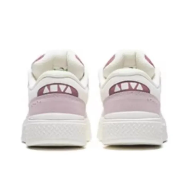Anta Arrogant Travel Slip Resistant Low Top Skateboard Shoes Women's White Pink-2