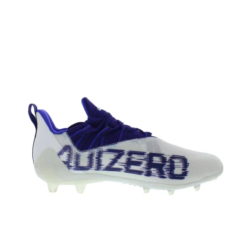 Adidas Adizero Cleats Anti Slip Wear Resistant Soccer Shoes Men's White Purple-2