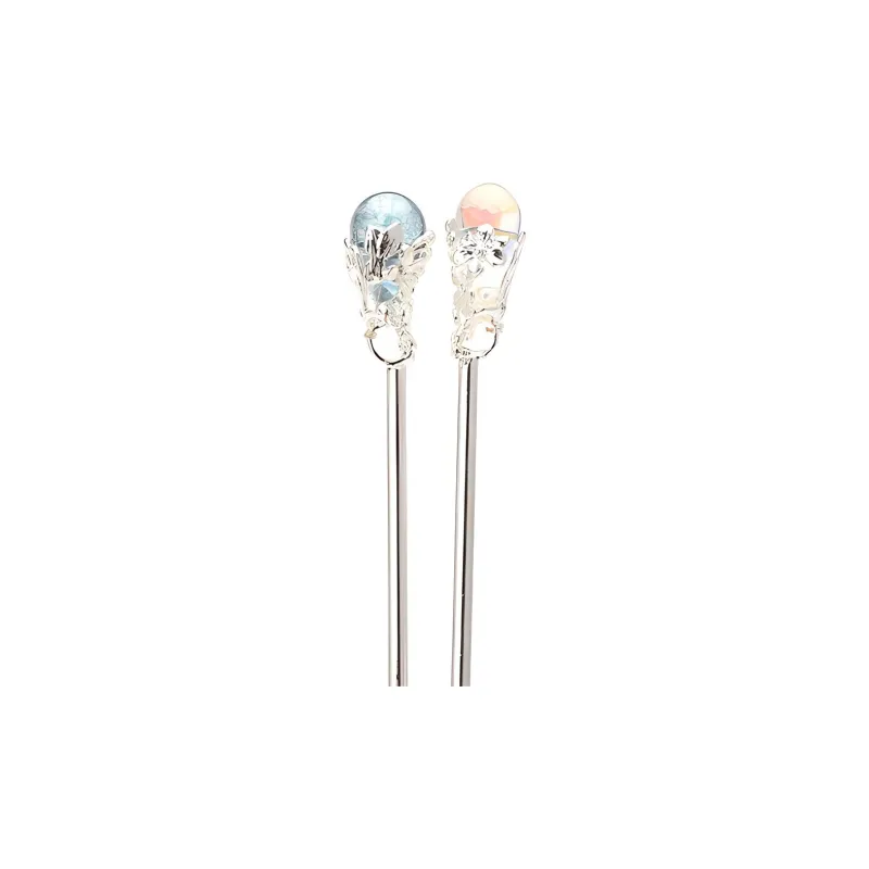 FREE RABBITⅡ Hair Accessories Women's 2 Pcs Set[Multicolor+Ink Wash]-2