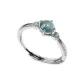 Blue Ice Jadeite Ring