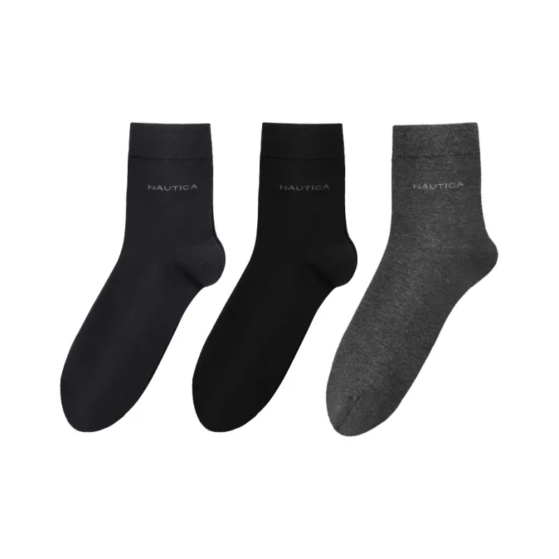 NAUTICA UNDERWEAR Mid Calf Socks Men's 3 Pack-8