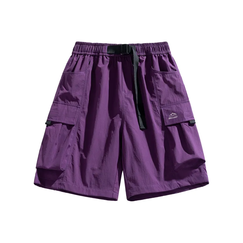 Warrior Huichao Riding The Wind Collection Shorts Unisex Light Purple-0
