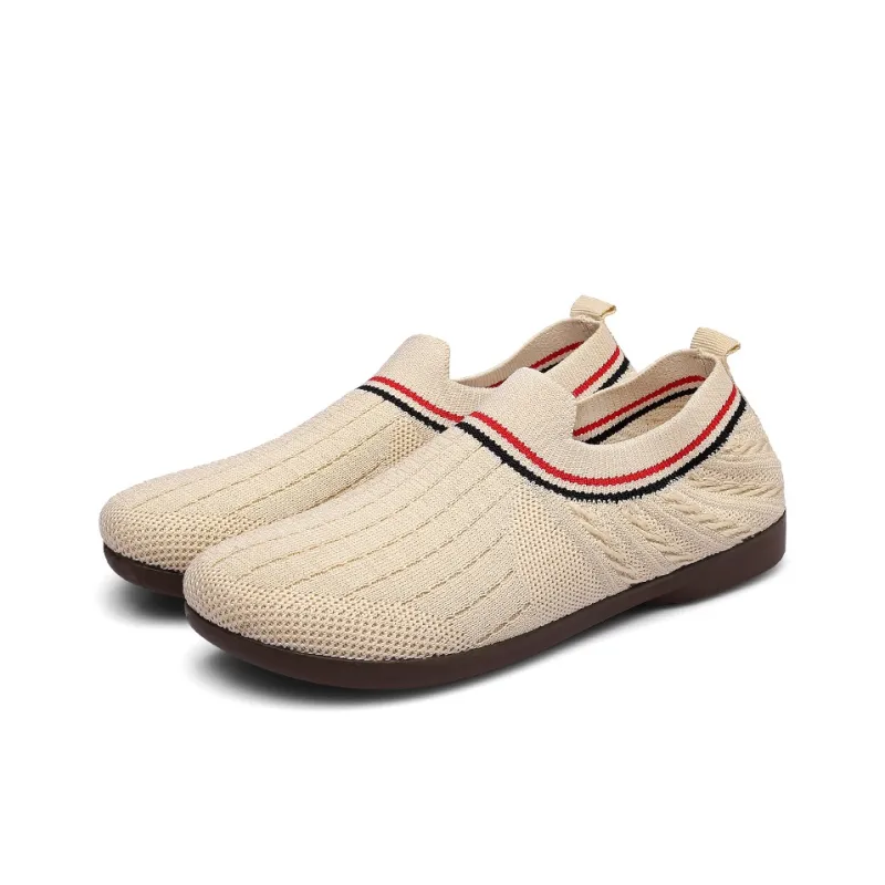 Strongman Casual Shoes Women's Low Top Black/Beige-7
